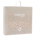 بطانية أطفال برسومات حيوانات باللون البيج, 1, hi-res