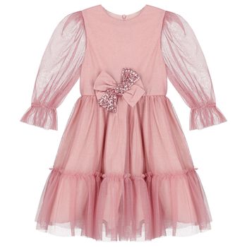 Girls Pink Tulle Dress