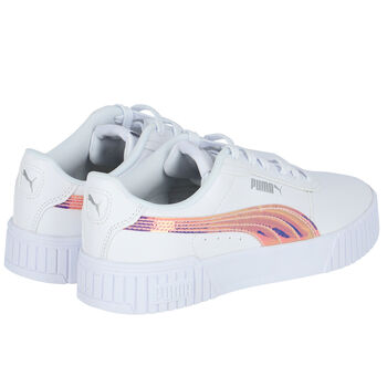 Girls White Carina Trainers