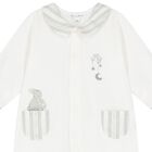 Ivory & Grey Logo Babygrow, 2, hi-res