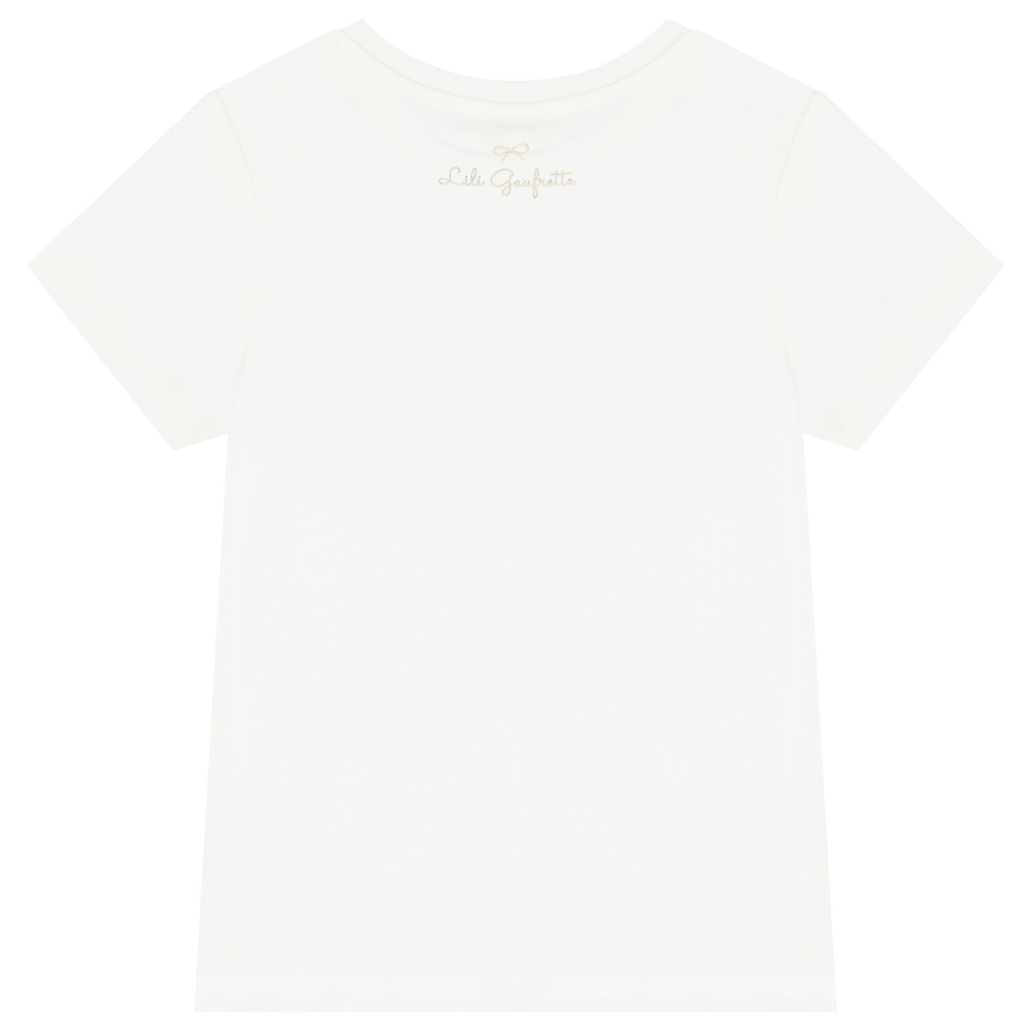 Girls Ivory Logo Bow T-Shirt, 1, hi-res image number null