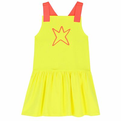 Girls Yellow Star Dress