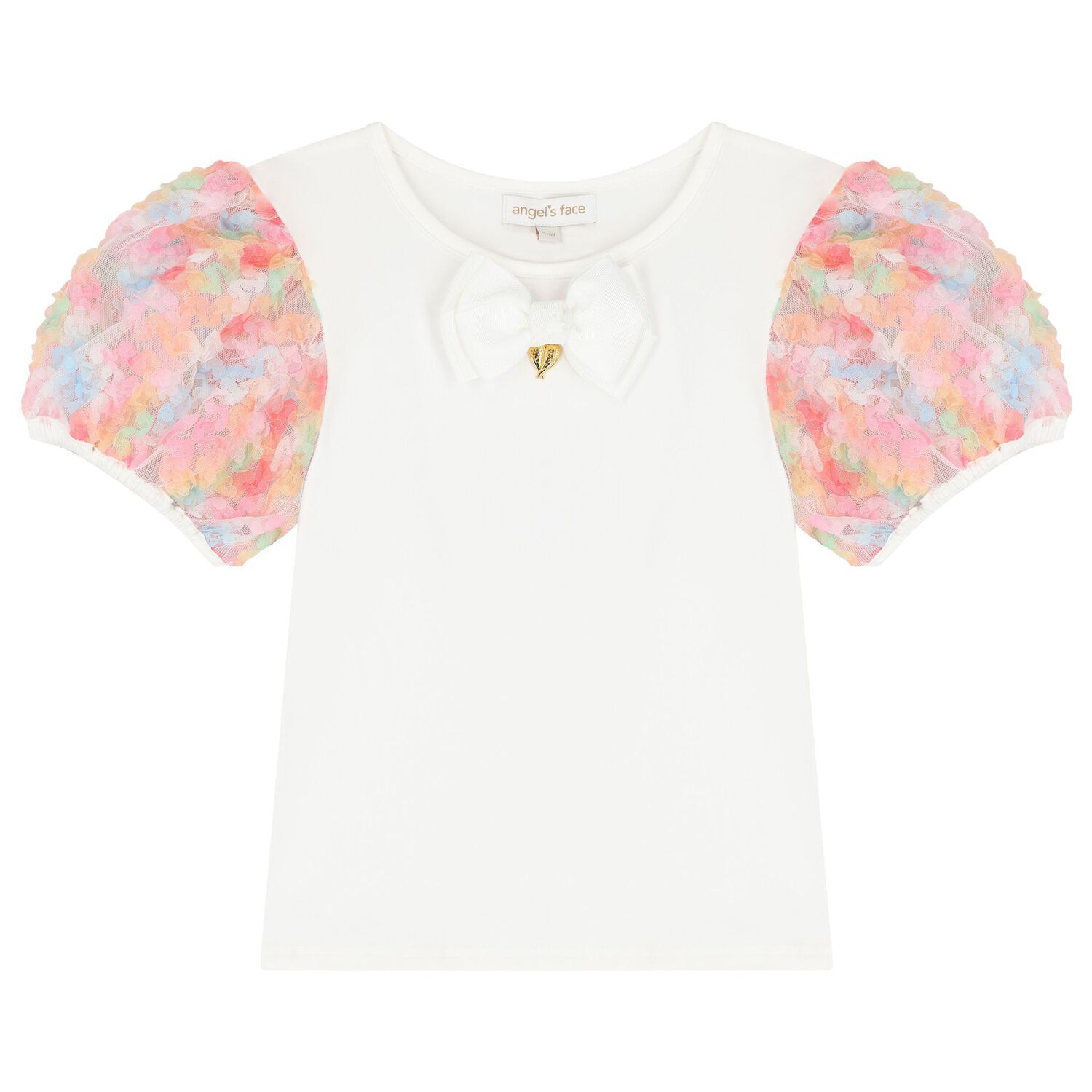 Girls Ivory & Pink Tulle Skirt Set, 1, hi-res image number null