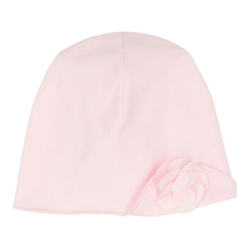 Baby Girls Pink Flower Hat