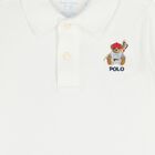 Baby Boys White and Red Logo Short Set, 1, hi-res