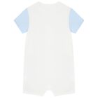 Baby Boys Blue & White Rompers (3 Pack), 2, hi-res