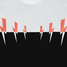 Boys White, Black & Red Thunderbolt T-Shirt, 1, hi-res