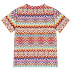 Girls Multi-Coloured Logo Zig Zag T-Shirt, 2, hi-res