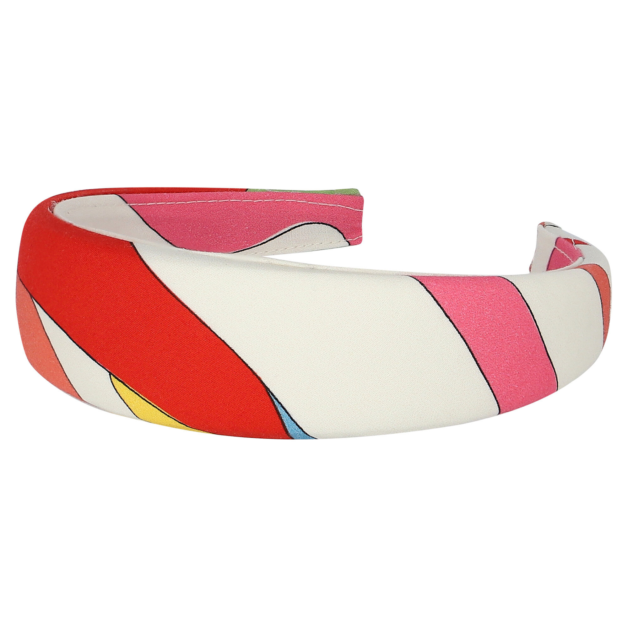 Emilio Pucci Girls Ivory Marmo Headband | Junior Couture USA