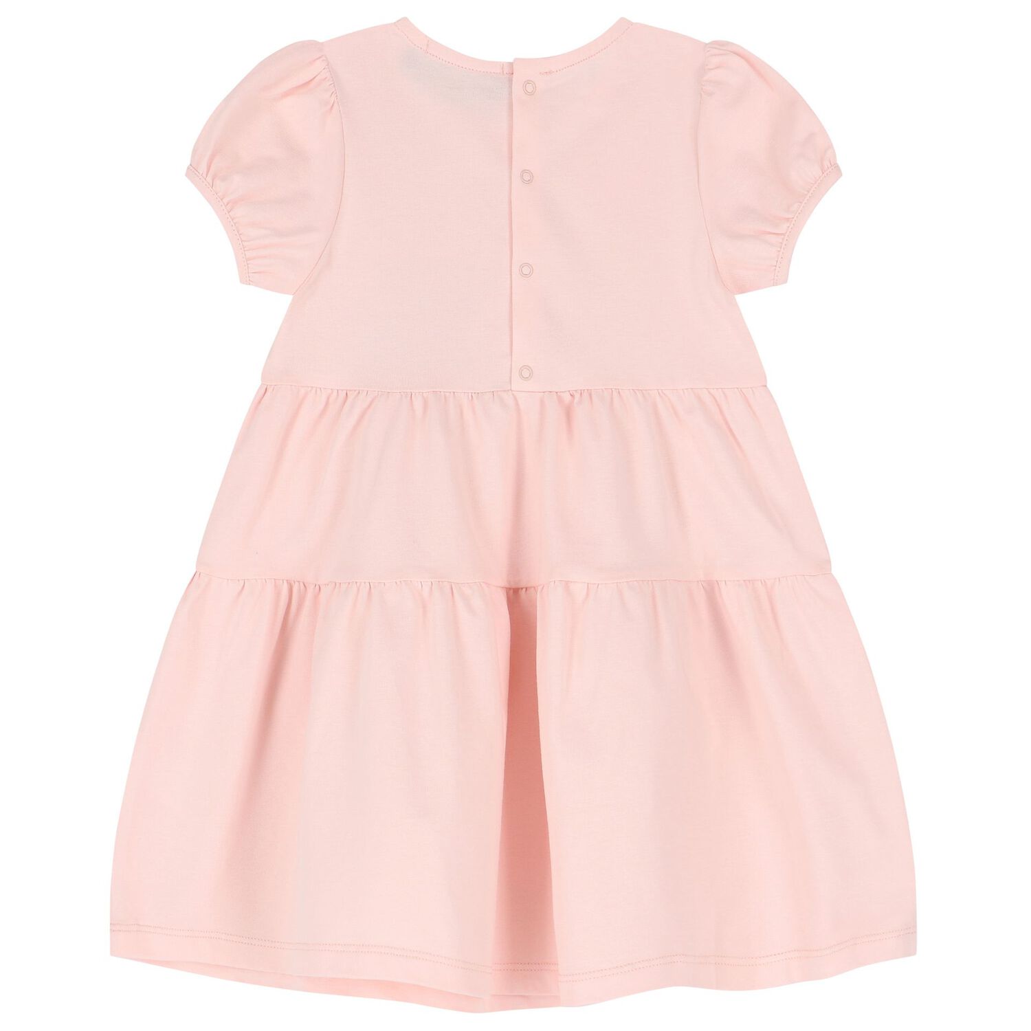 فستان بنات بالشعار وطبعة حقيبة باللون الوردى, 1, hi-res