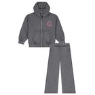 Girls Grey Heart Tracksuit, 1, hi-res