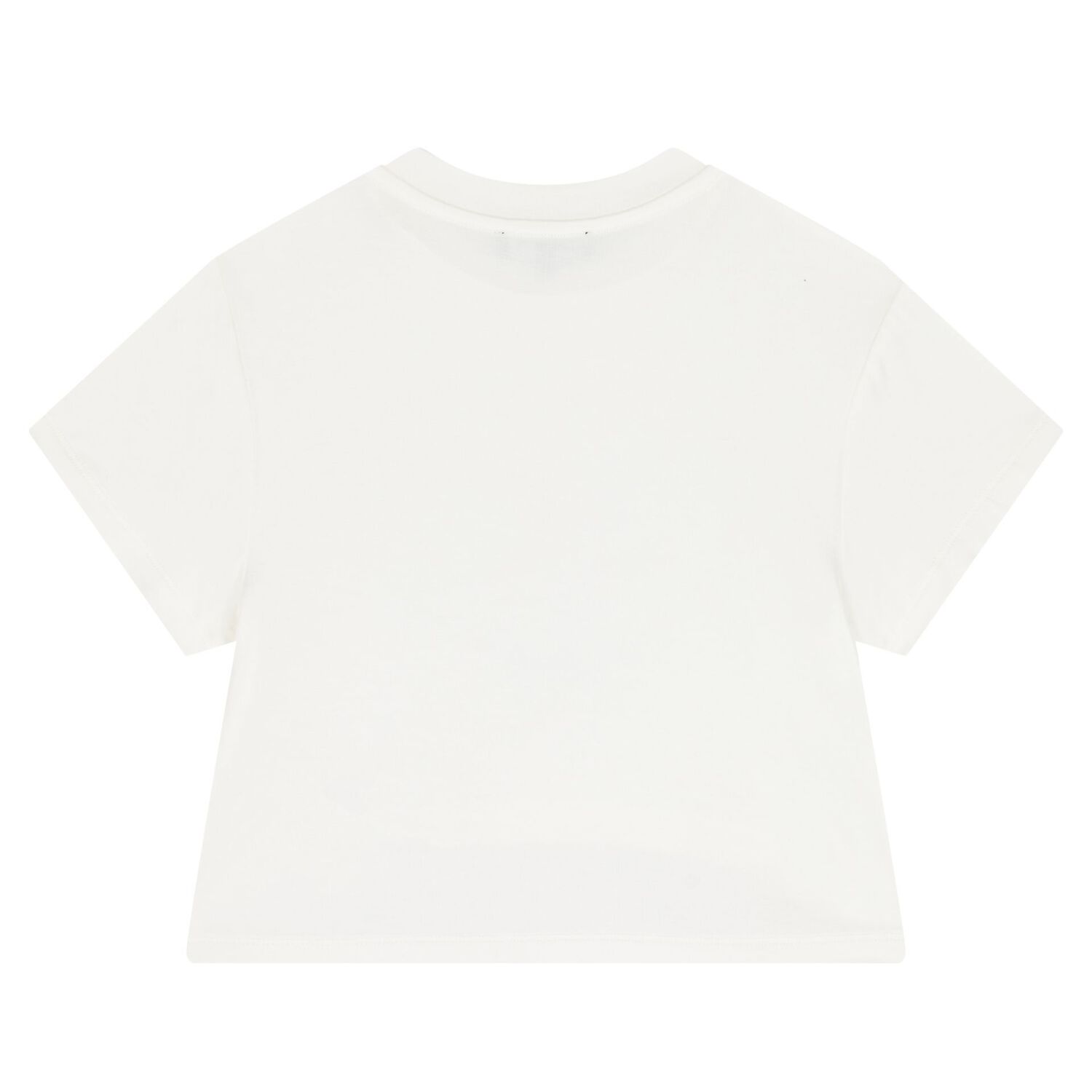 Girls White Logo T-Shirt, 1, hi-res