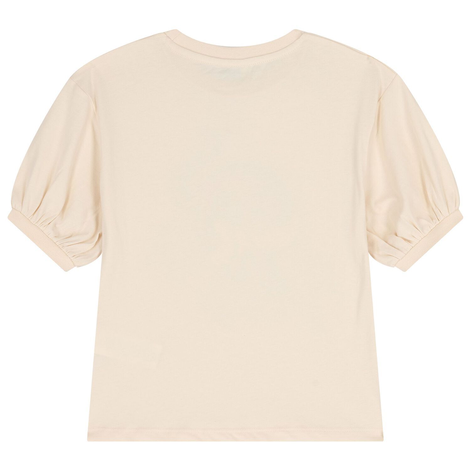 تيشيرت بنات بالشعار بطبعه نمر باللون العاجى , 1, hi-res