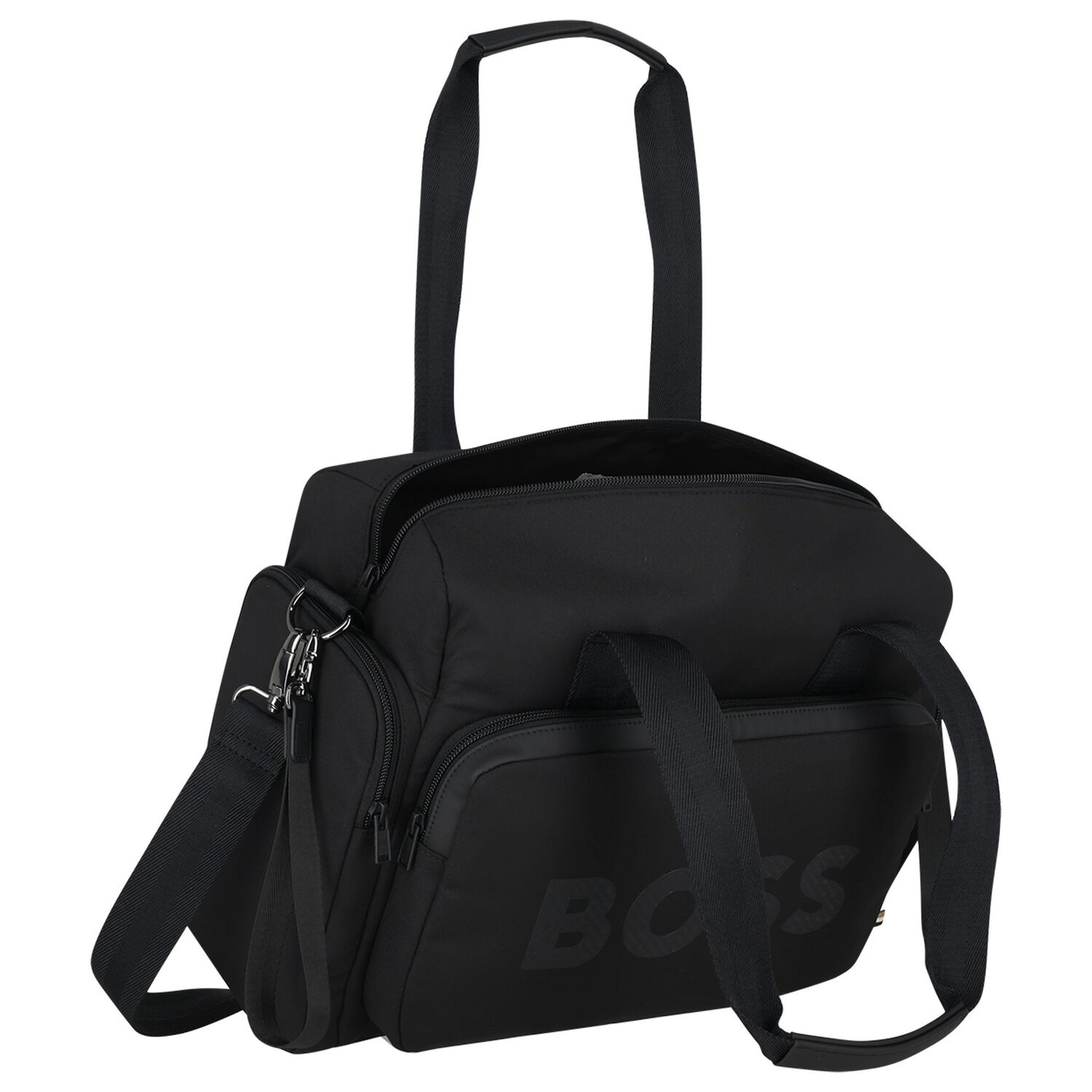 Mini Me Black Logo Baby Changing Bag ( 35cm ), 1, hi-res