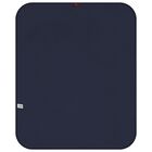 Baby Boys White & Navy Blue Logo Blanket, 2, hi-res