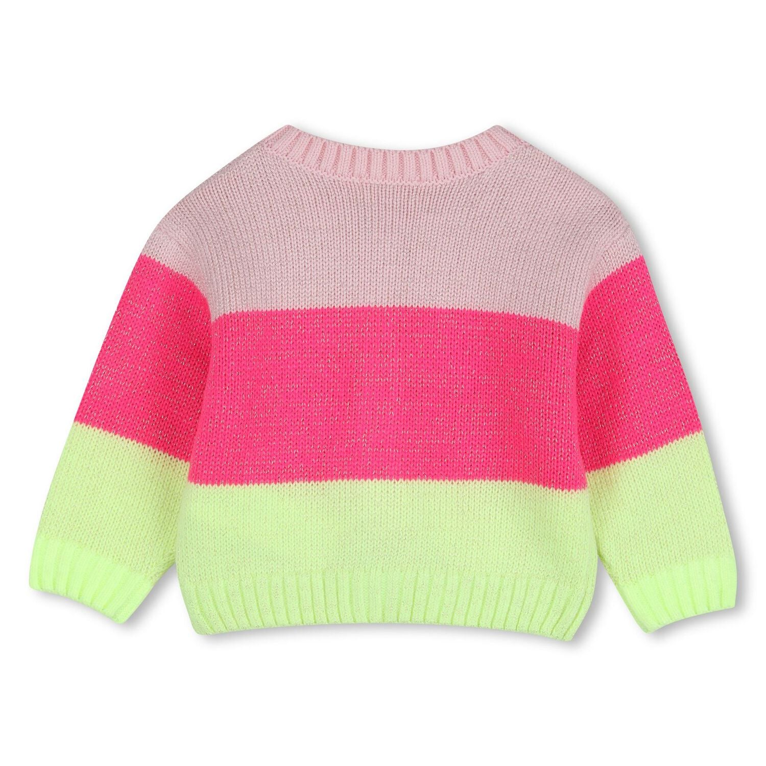 Younger Girls Pink Sequin Knitted Cardigan, 1, hi-res