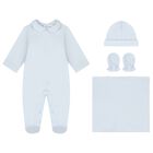 Baby Boys Blue Babygrow Gift Set, 1, hi-res