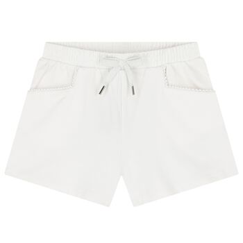 Girls White Shorts