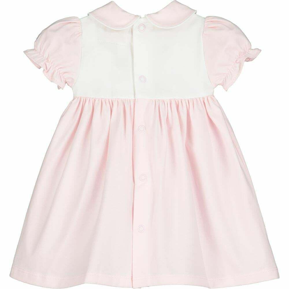 Emile et Rose Baby Girls Pink White Dress Set Junior Couture USA