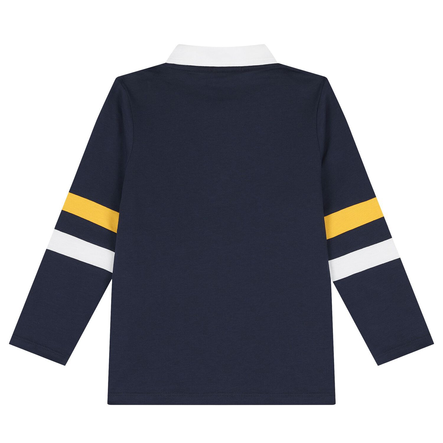 Boys Navy Blue Logo Polo Shirt, 1, hi-res