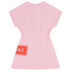 Girls Pink Logo Dress, 1, hi-res