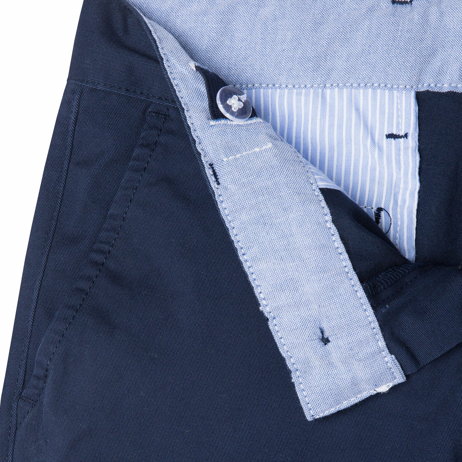 Boys Navy Twill Shorts, 1, hi-res