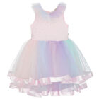 Girls Rainbow Tulle Dress Set, 1, hi-res
