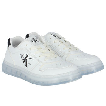White Logo Trainers