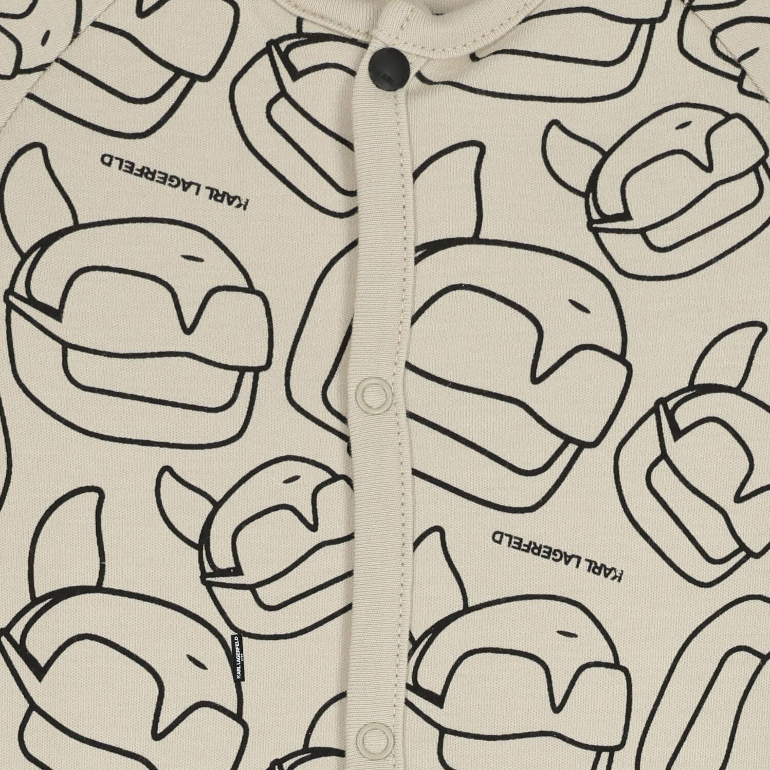 Baby Boys Beige Ikonik Karl Babygrow Gift Set, 1, hi-res