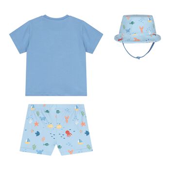 Baby Boys Blue Swim Set 