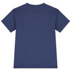 Boys Navy Blue Logo T-Shirt, 1, hi-res