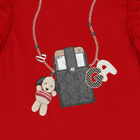 توب بنات بأكمام باللون الاحمر, 1, hi-res