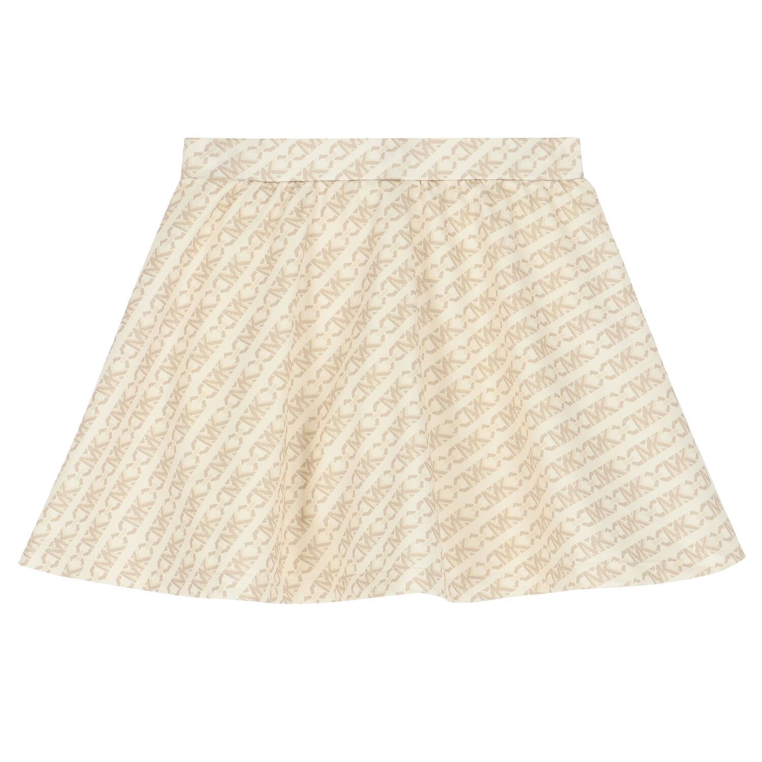 Girls Ivory & Beige Logo Skirt, 1, hi-res image number null