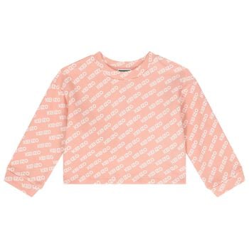 Girls Pink Logo Sweatshirt
