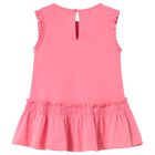 Younger Girls Pink Butterfly Dress, 3, hi-res