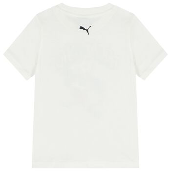 Boys White Logo T-Shirt