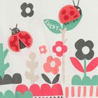 Baby Girls White Ladybug Romper, 1, hi-res