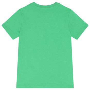Boys Green Polo Bear T-Shirt