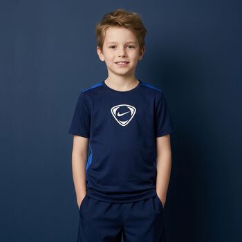 Boys Blue Logo Dri-Fit T-Shirt