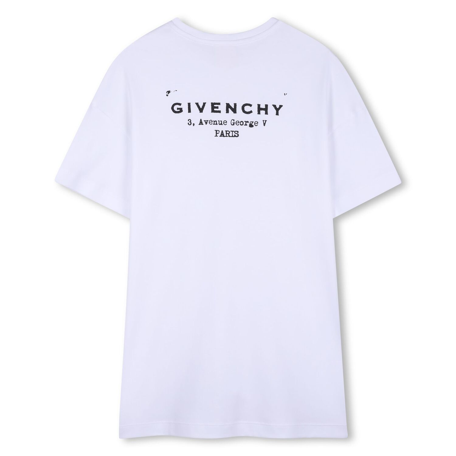 Girls White Logo T-Shirt Dress, 2, hi-res