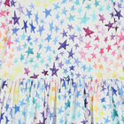 فستان بنات بطبعة النجوم باللون الابيض, 1, hi-res