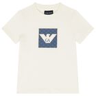 Boys Navy Blue, Ivory & Beige T-Shirts (3 Pack), 1, hi-res