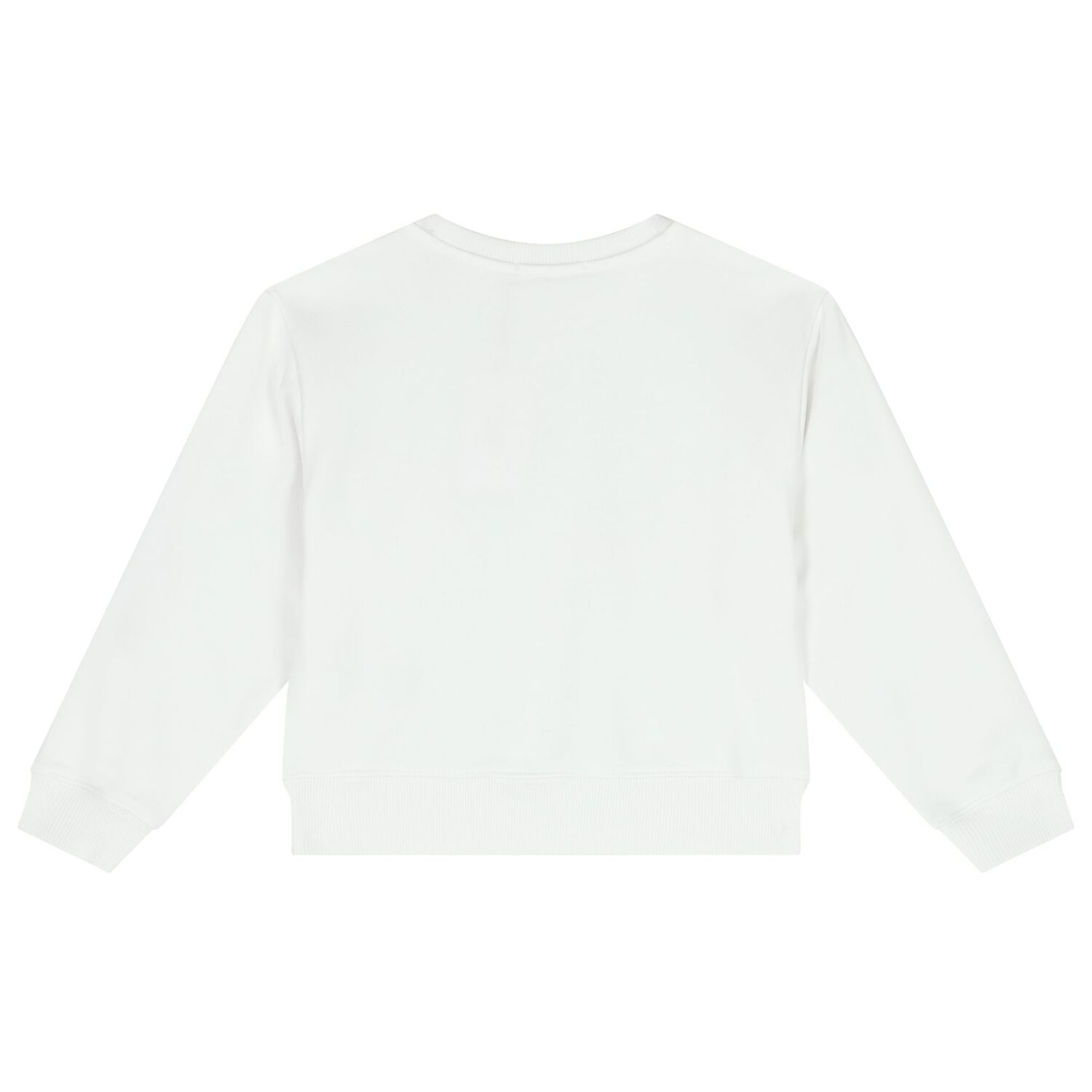 Girls White Logo Sweatshirt, 1, hi-res image number null
