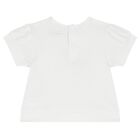 Girls White & Pink Choupette Logo Shorts Set, 1, hi-res