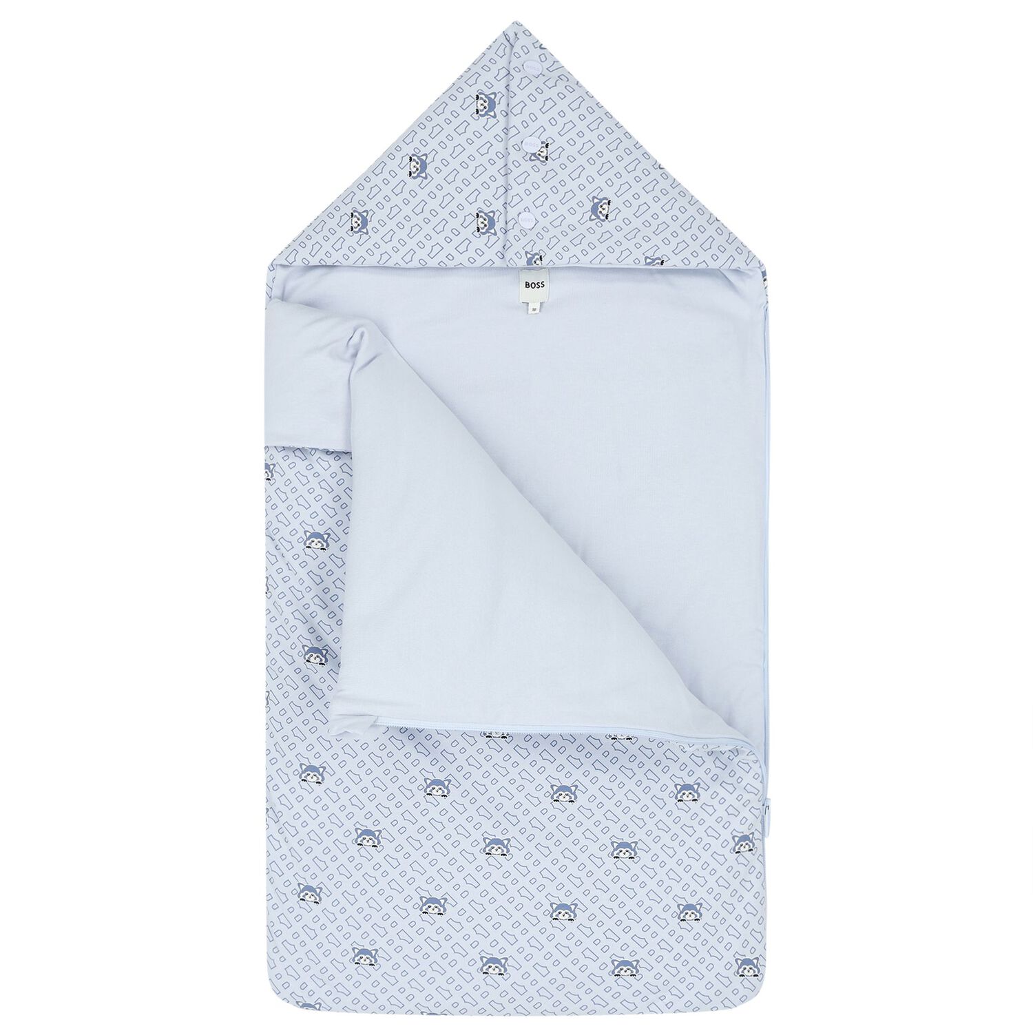 مدس أولاد بالشعار باللون الأزرق, 1, hi-res