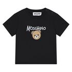 Younger Black Teddy Bear Logo T-Shirt, 5, hi-res