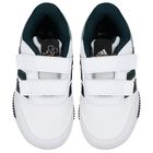 Boys White & Green Logo Trainers, 1, hi-res