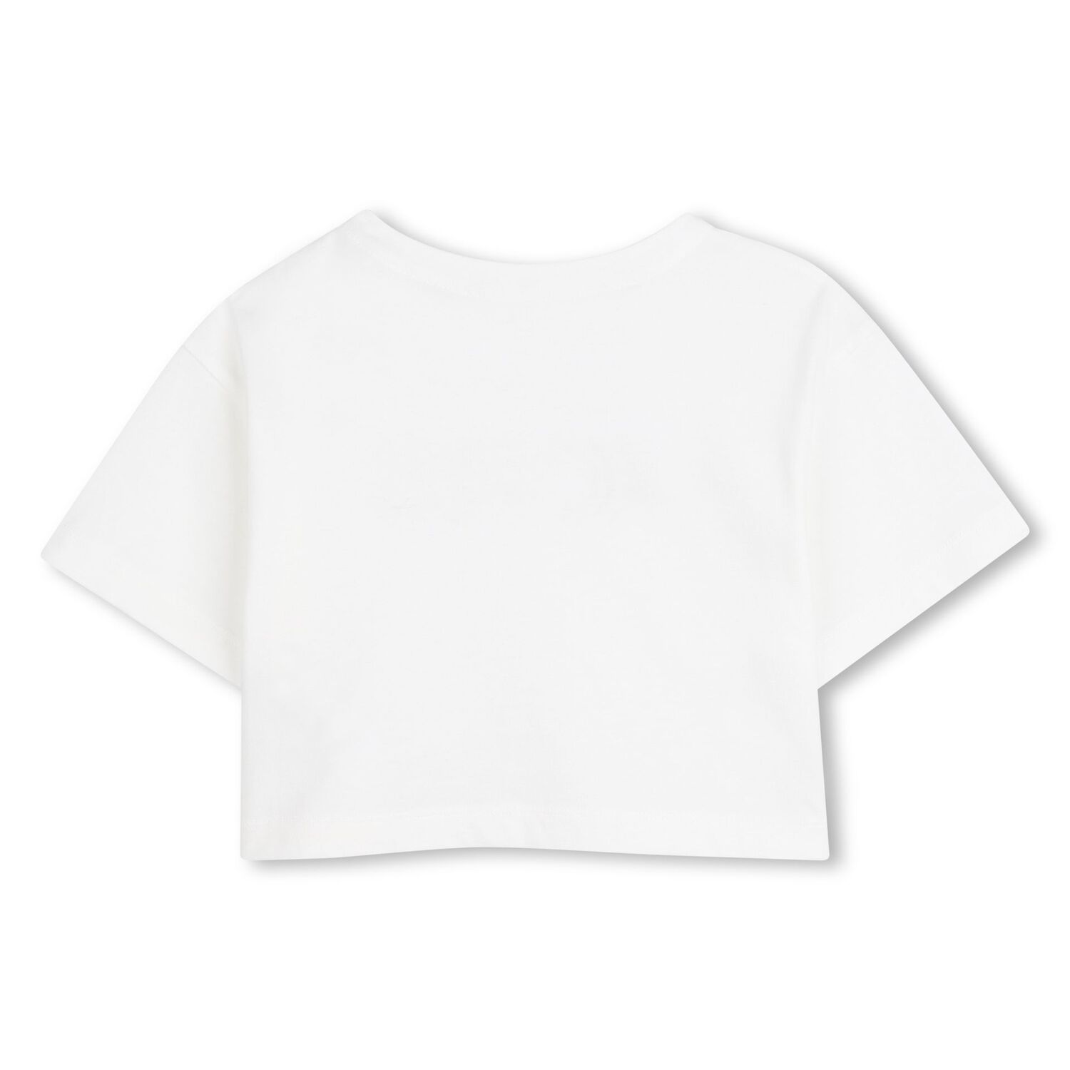 Girls White Logo T-Shirt, 1, hi-res
