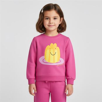 Younger Girls Pink Jelly Joggers