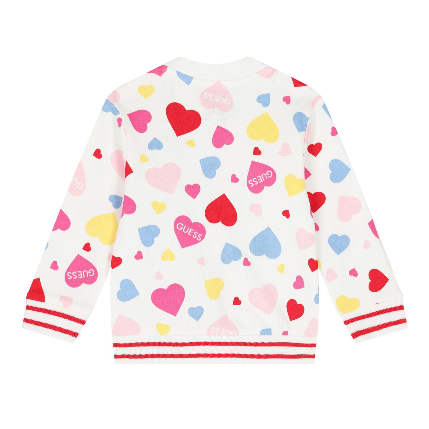 Baby Girls White & Pink Logo Tracksuit, 1, hi-res